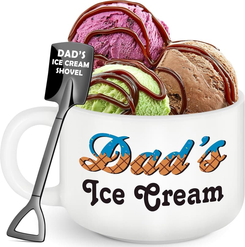 Father's Day Ice Cream Bowl & Shovel Spoon Set
