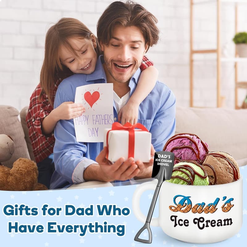 Father's Day Ice Cream Bowl & Shovel Spoon Set