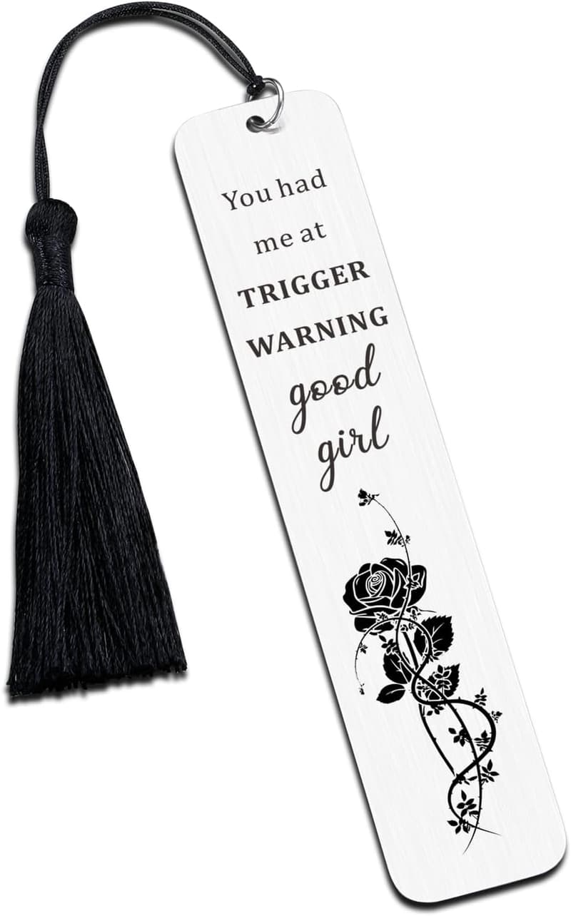 Dirty Santa Stainless Steel Bookmark for Women