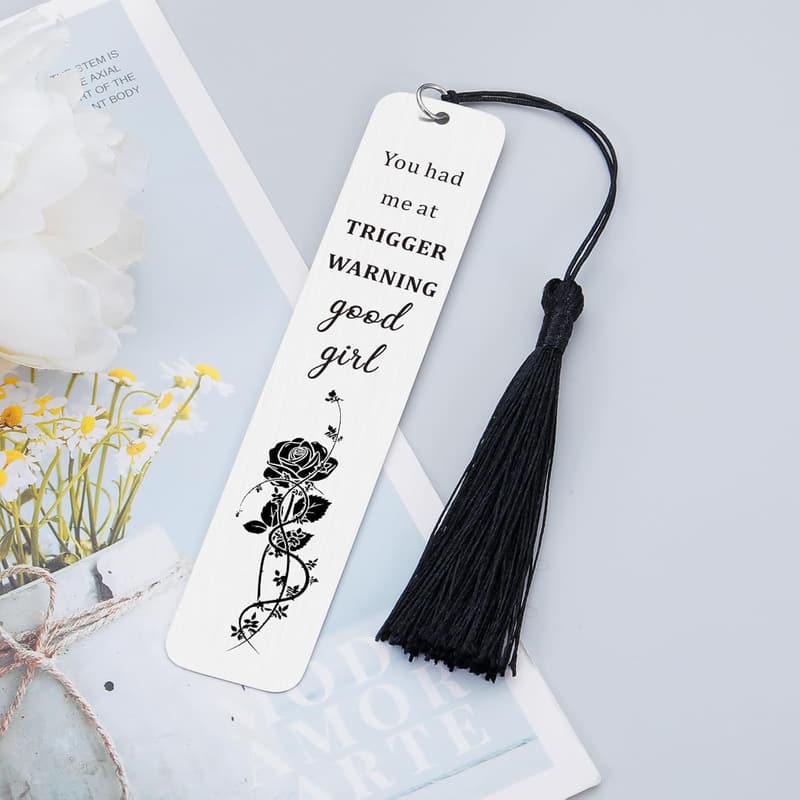 Dirty Santa Stainless Steel Bookmark for Women