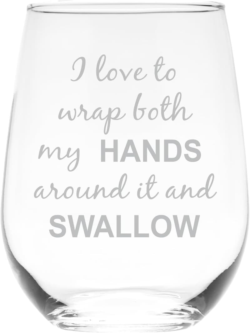 Bachelorette Party Stemless Wine Glass, 17 oz