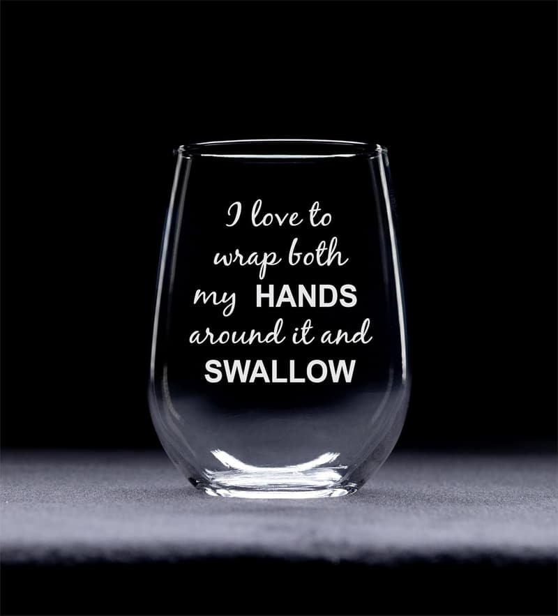 Bachelorette Party Stemless Wine Glass, 17 oz