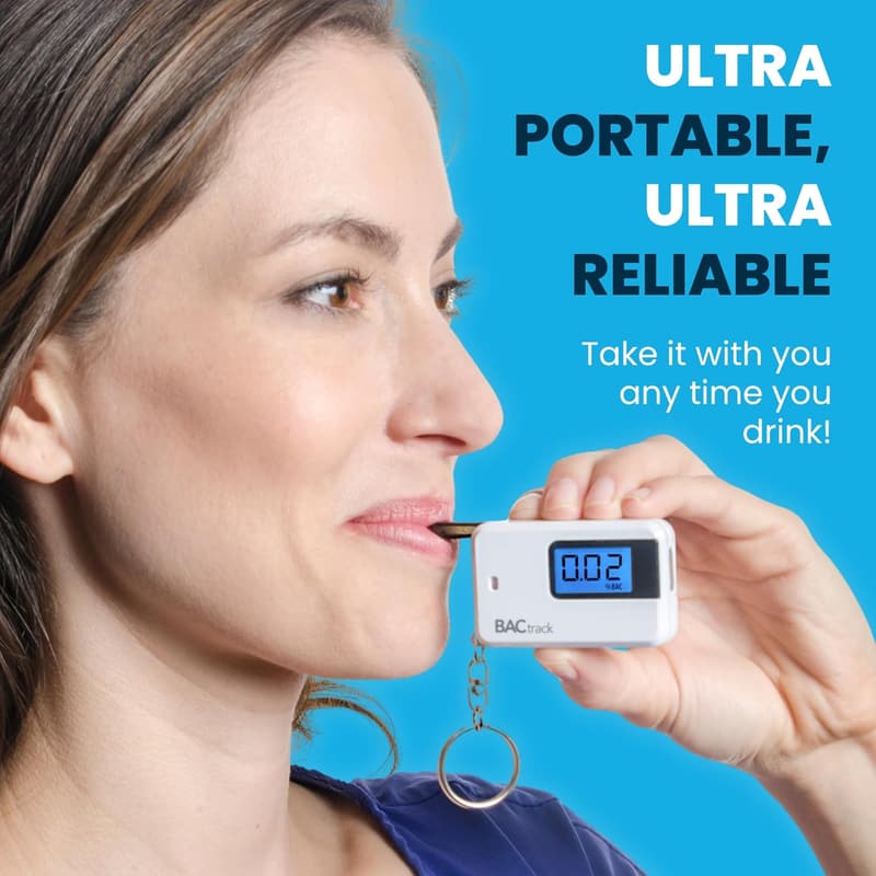Keychain Breathalyzer Alcohol Tester - Portable Personal Use