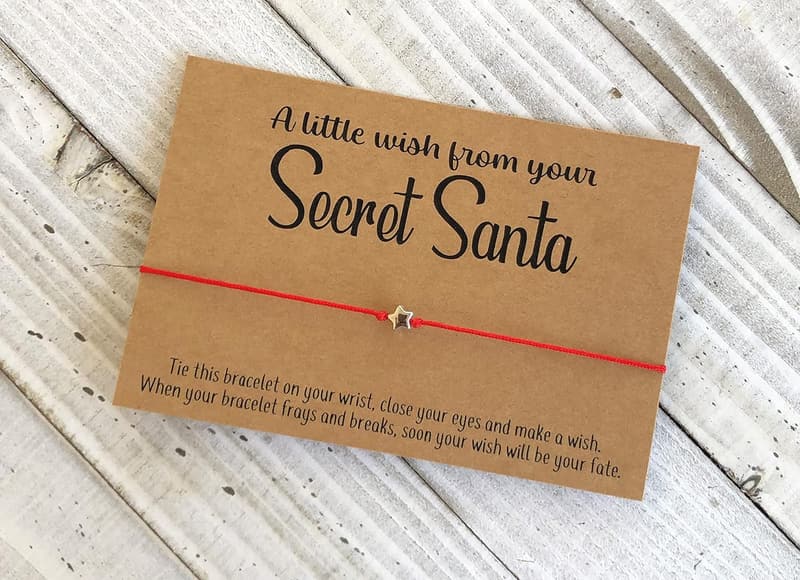 Christmas Secret Santa Wish Bracelet