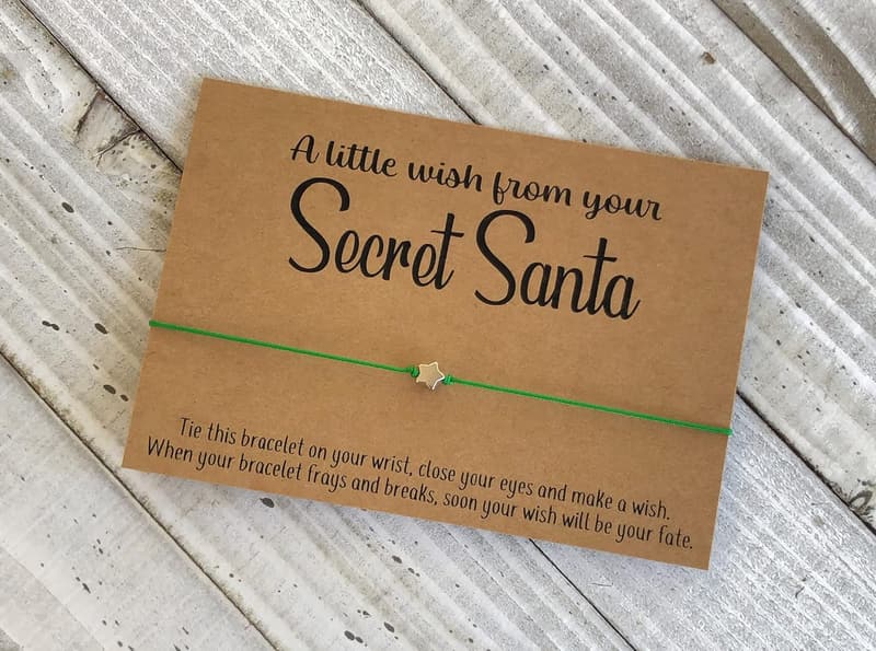 Christmas Secret Santa Wish Bracelet
