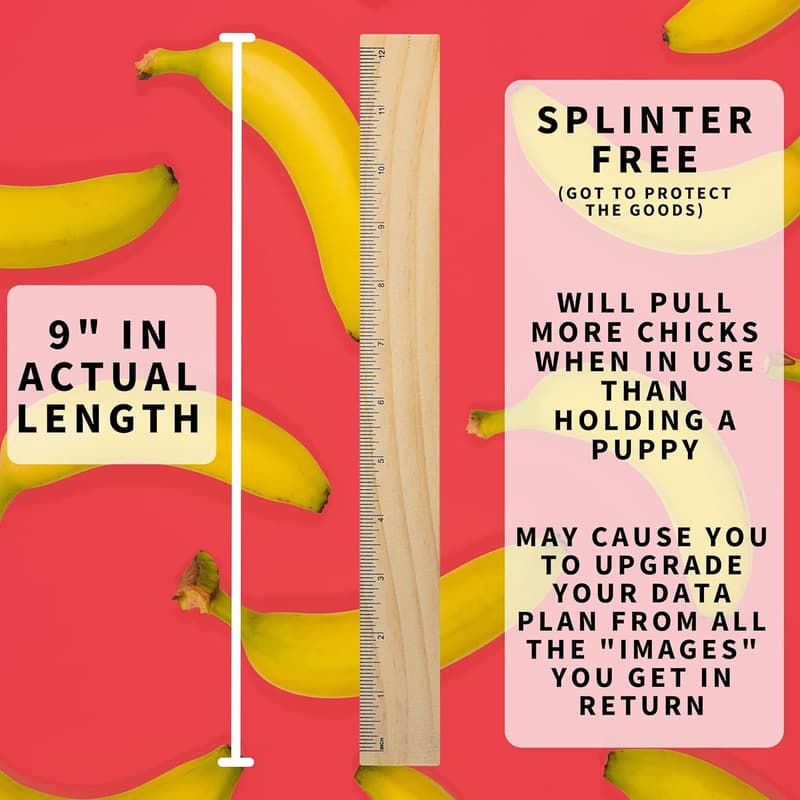 Gag Gift Trick Ruler for Men