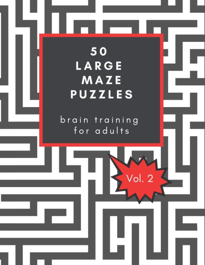 Christmas Gift: Large Maze Puzzles for Seniors