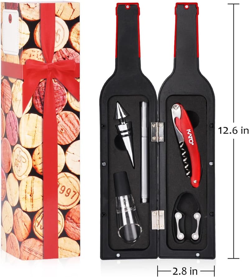 Valentine's Wine Opener Gift Set, Red