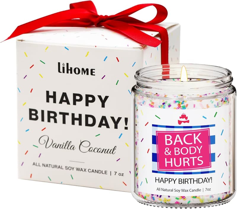 30th Birthday Vanilla Coconut Candle
