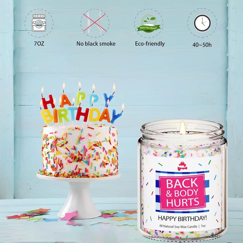 30th Birthday Vanilla Coconut Candle