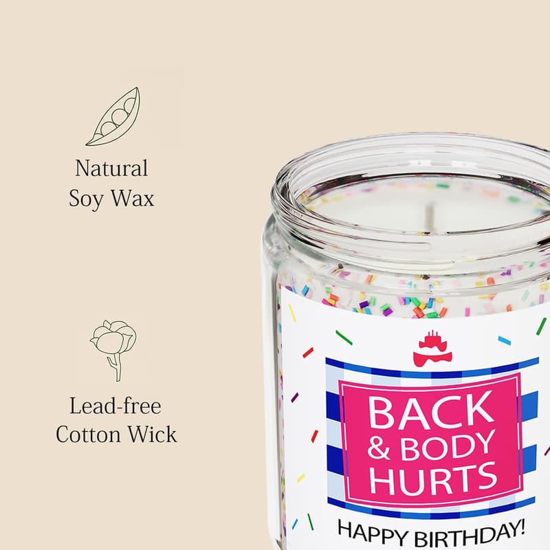 30th Birthday Vanilla Coconut Candle