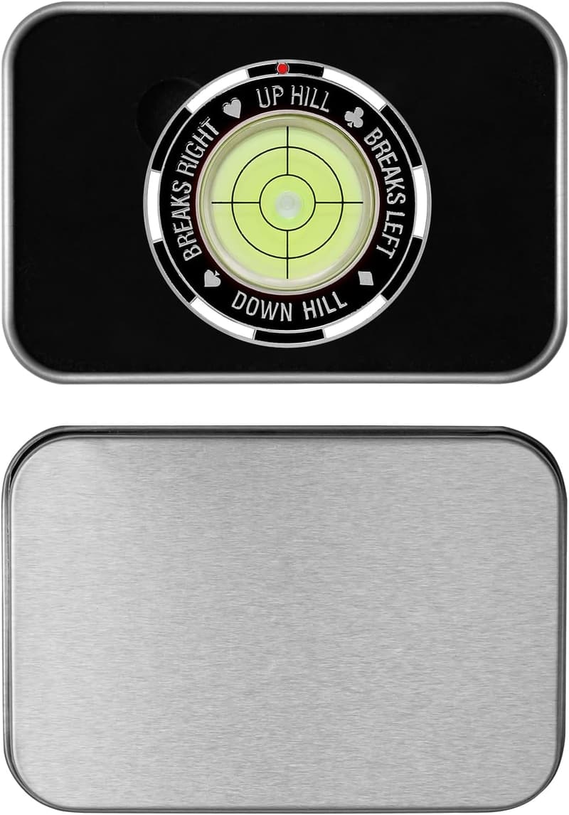 Golf Ball Marker & Bubble Level Gift for Golfers