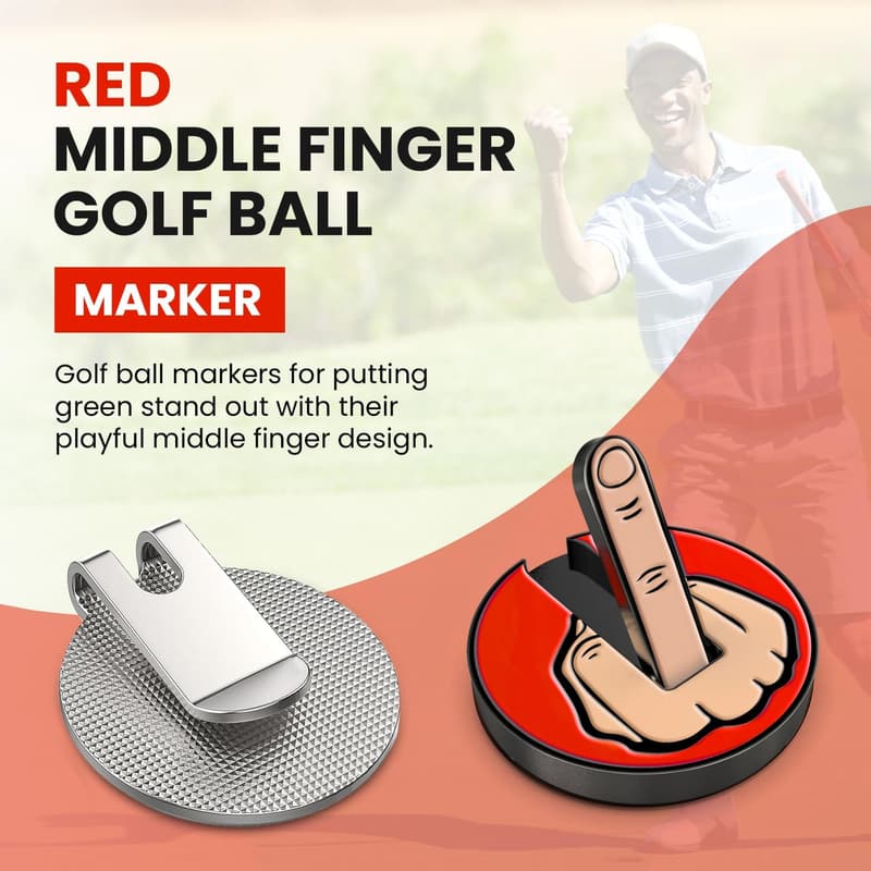 Funny Magnetic Golf Ball Marker | Hat Clip Gift for Golfers