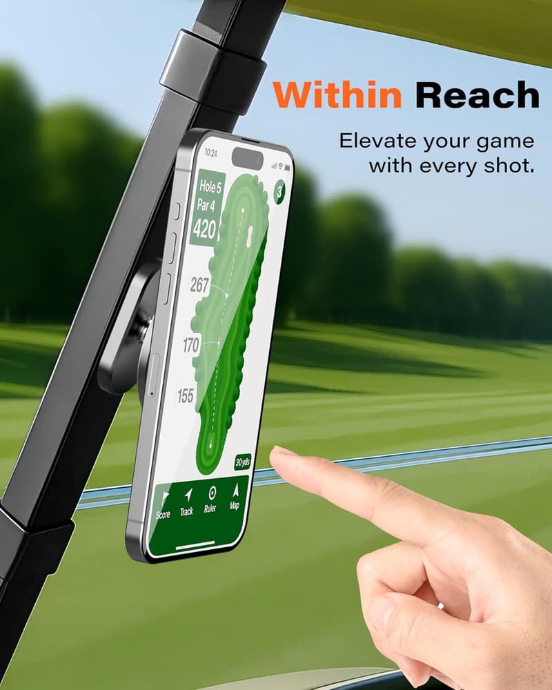 Golf Cart Phone Holder for MagSafe iPhone 16 Pro