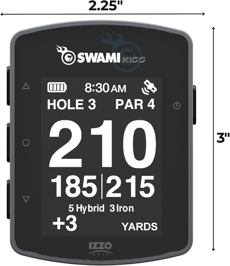 Handheld Golf GPS Rangefinder with Magnets - Grey
