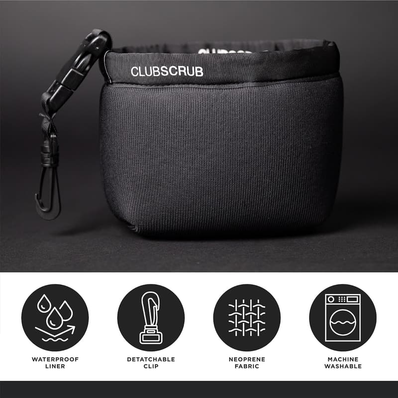 Golf Club Cleaning Bag with Waterproof Liner