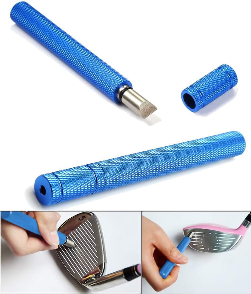 Golf Club Groove Sharpener for U & V-Grooves