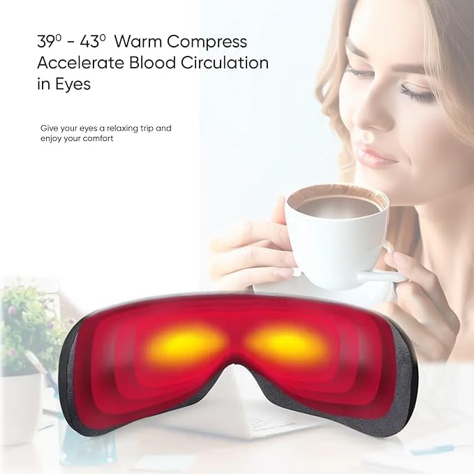 Relaxation Eye Massager with Heat & Bluetooth Music