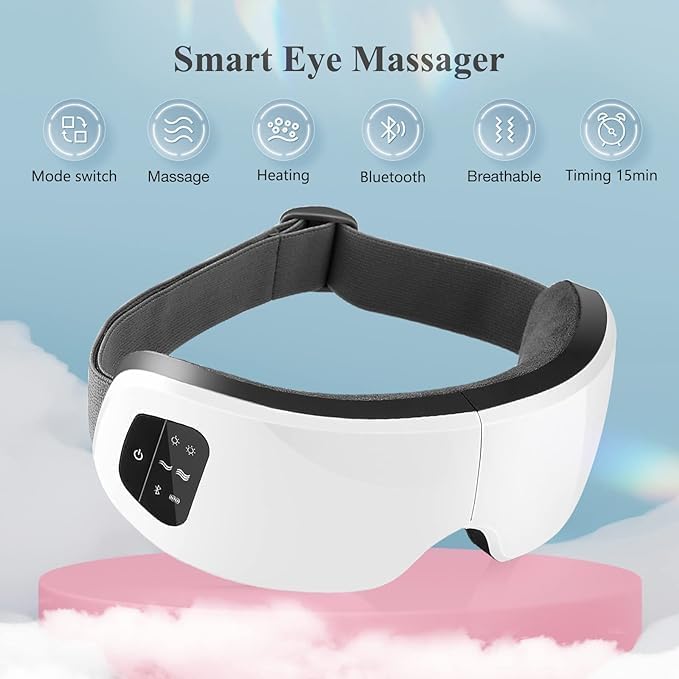 Relaxation Eye Massager with Heat & Bluetooth Music