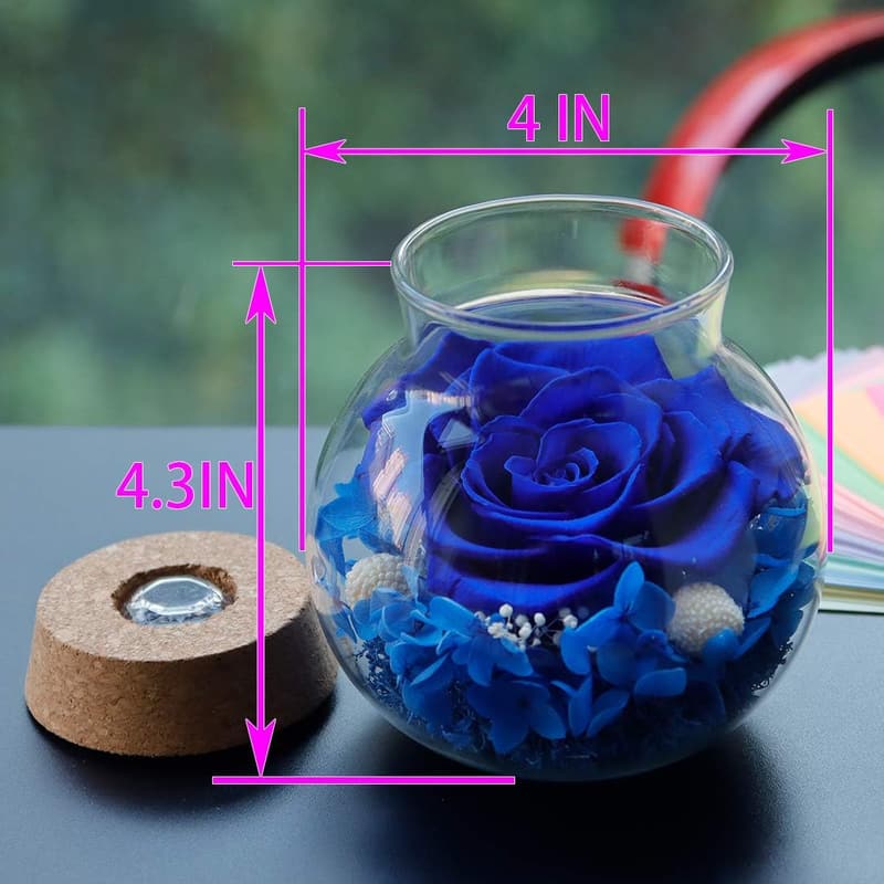 Valentine's Eternal Rose Mood Light Wishing Bottle