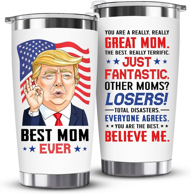 Mother's Day Funny Mom 20 Oz White Tumbler