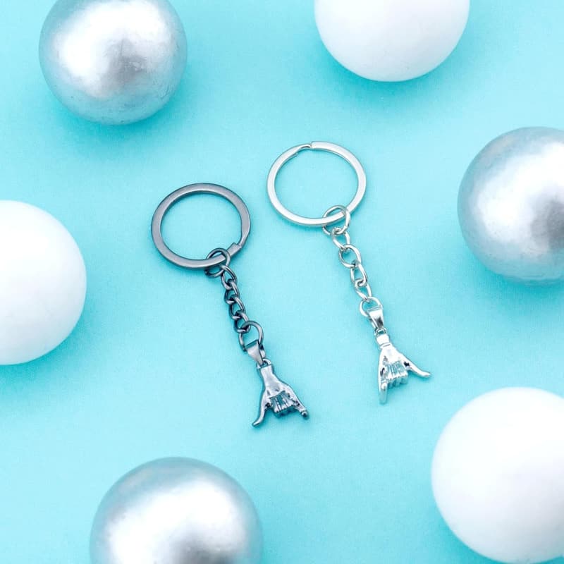 Couples Pinky Promise Matching Keychains