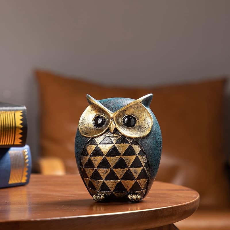 Owl Statue for Bird Lovers - Home Decor Figurine