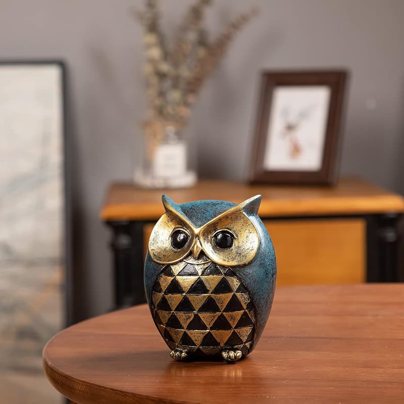 Owl Statue for Bird Lovers - Home Decor Figurine