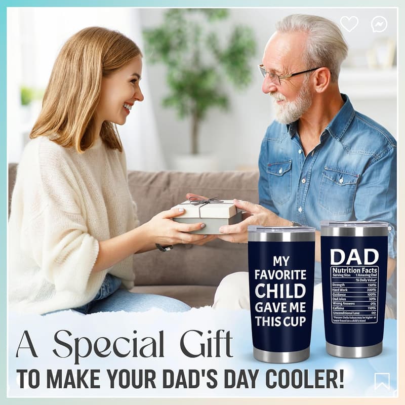 Father's Day Stainless Insulated Coffee Tumbler for Dad
