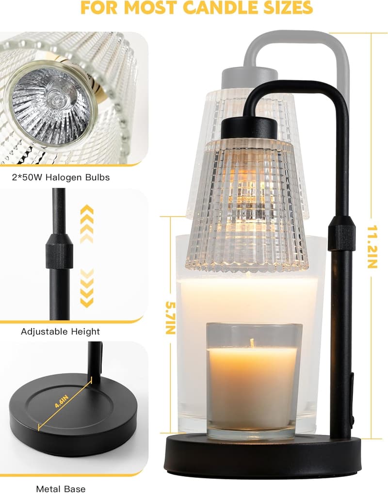 Birthday Candle Warmer Lamp with Timer for Women