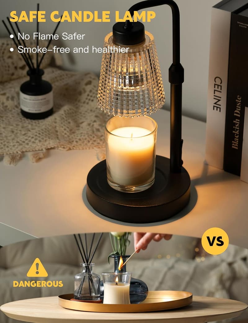 Birthday Candle Warmer Lamp with Timer for Women
