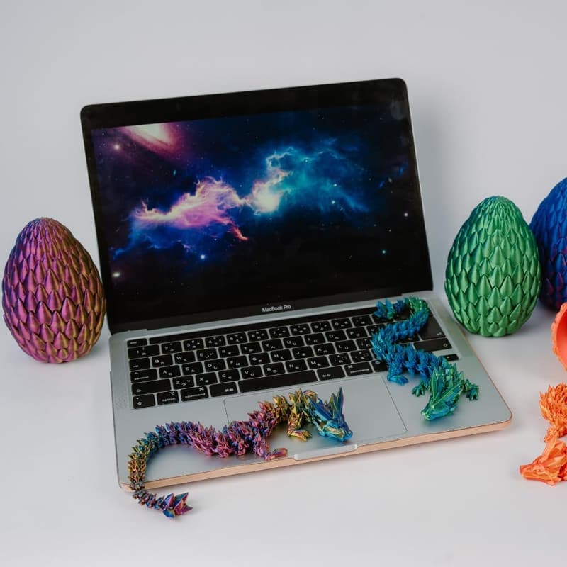 Fantasy Articulated Dragon Egg – Multicolor Collectible Toy