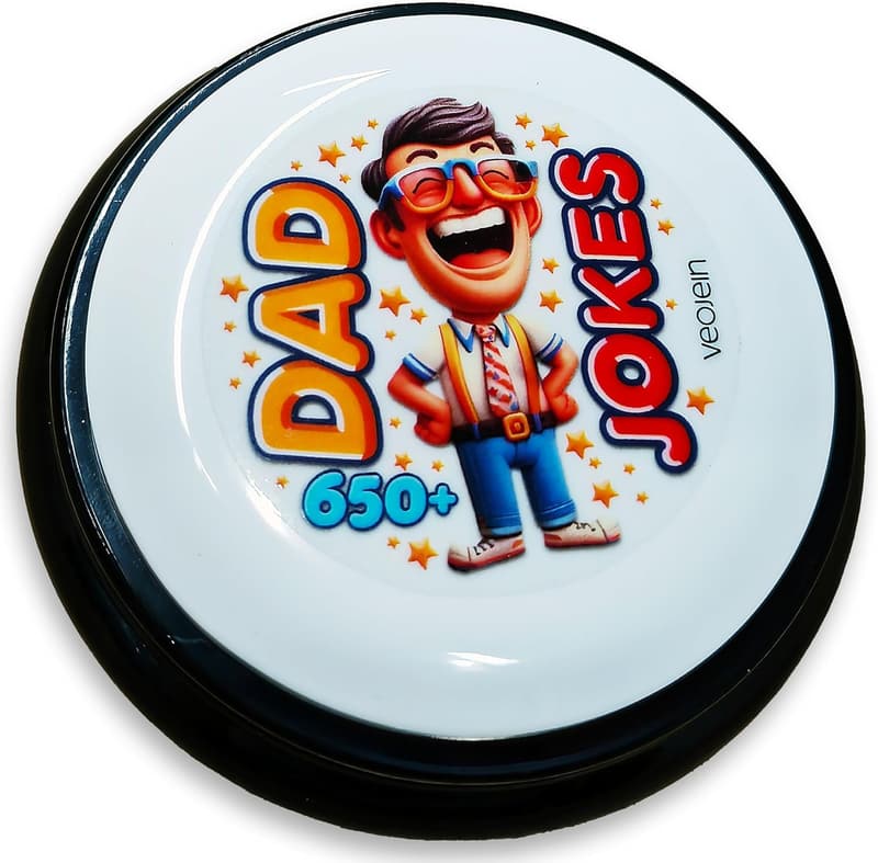 Dad's Birthday Talking Jokes Button Gift