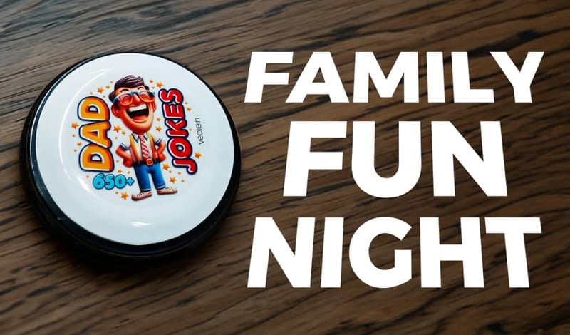 Dad's Birthday Talking Jokes Button Gift