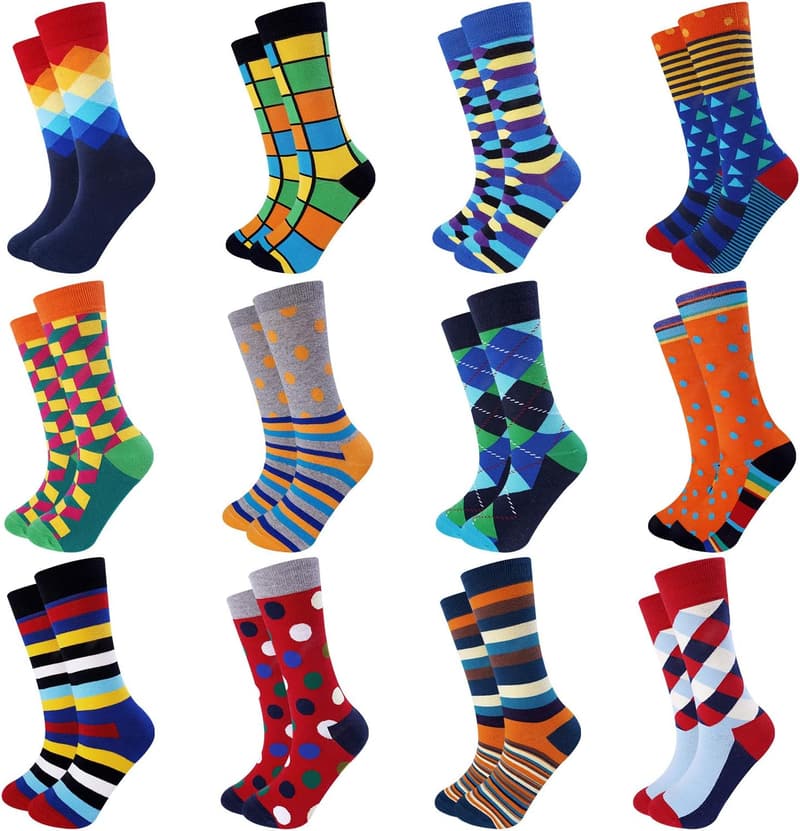 Gift Socks for Men: Funky Crew Style