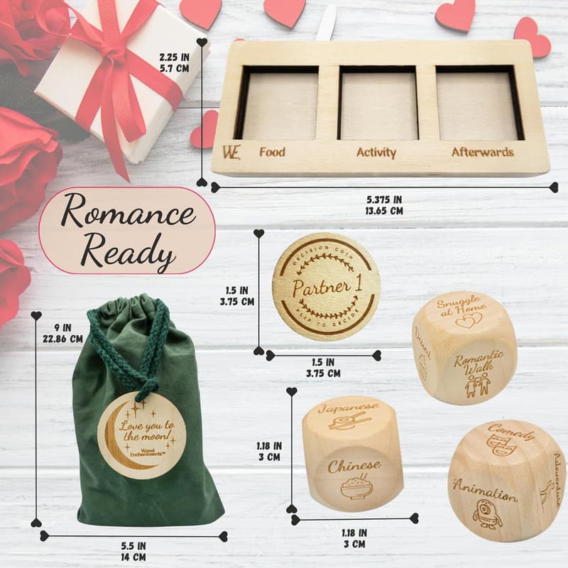 Anniversary Date Night Dice Game Set for Couples