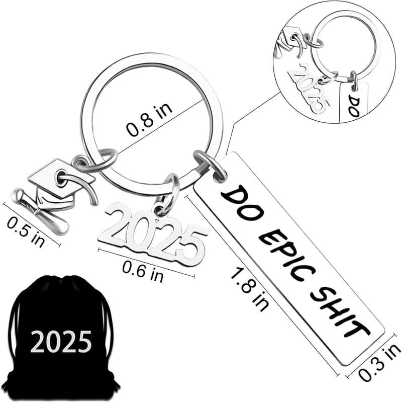 2025 Graduation Keychain for Students