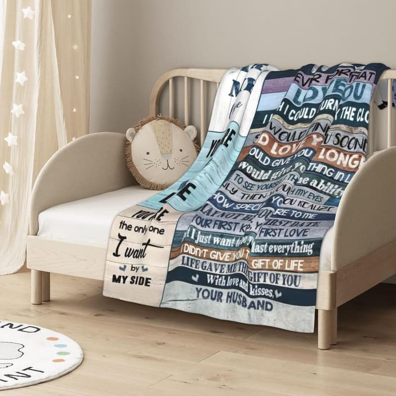 Wedding Anniversary Blanket for Wife