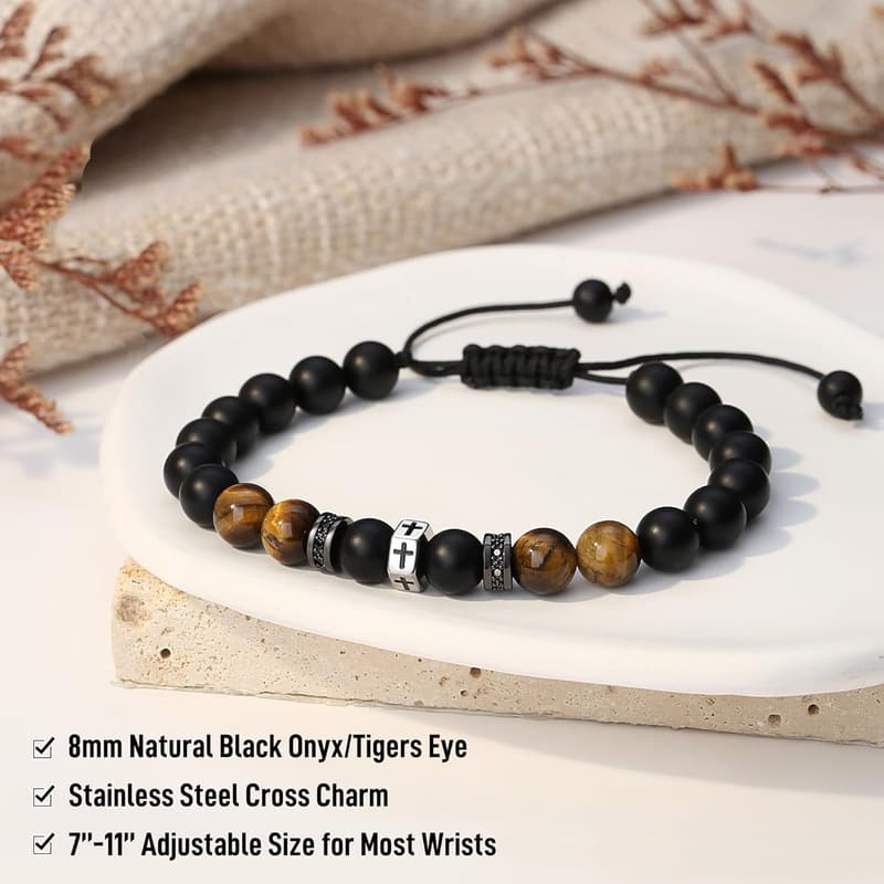 2025 Graduation Cross Bracelet for Men