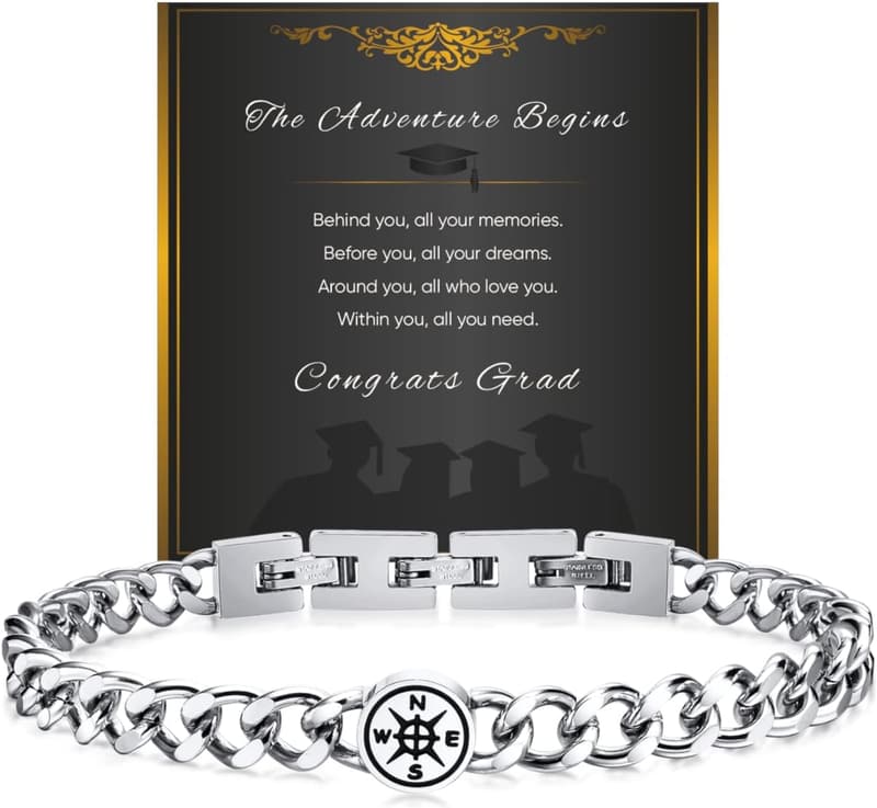 Graduation Compass Bracelet for Men 2025