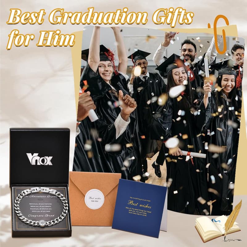 Graduation Compass Bracelet for Men 2025