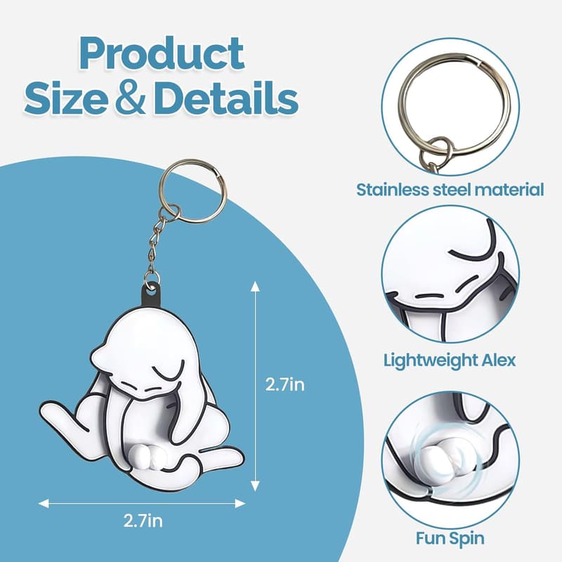 Father's Day Rotating Keychain Gift