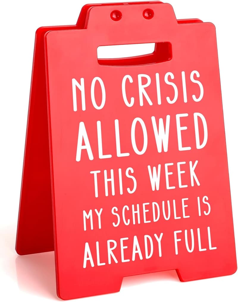 Administrative Gift Funny Cubicle Sign for Bosses
