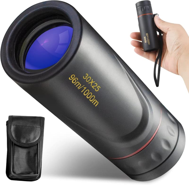 Stargazing Mini Telescope - 30x25 HD Black