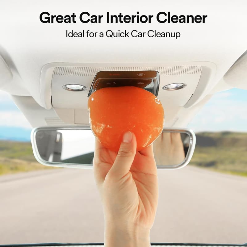 Car Cleaning Gel Slime - Orange Interior Cleaner