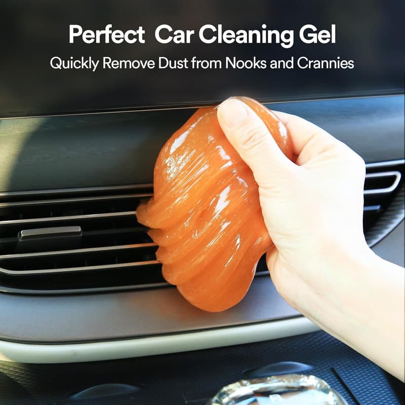 Car Cleaning Gel Slime - Orange Interior Cleaner