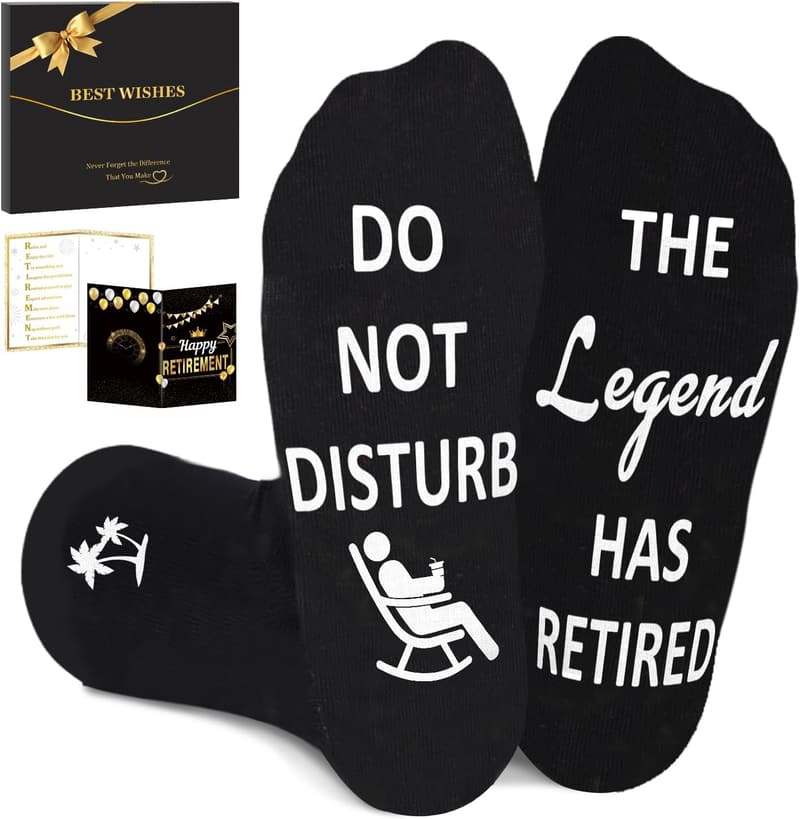 Retirement 2025 Funny Socks for Men and Women