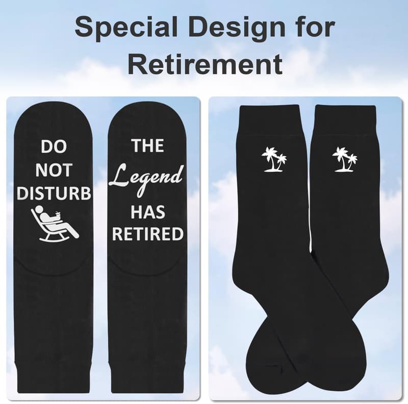 Retirement 2025 Funny Socks for Men and Women