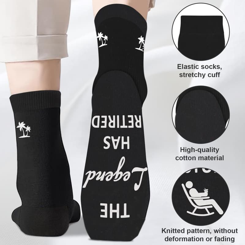 Retirement 2025 Funny Socks for Men and Women