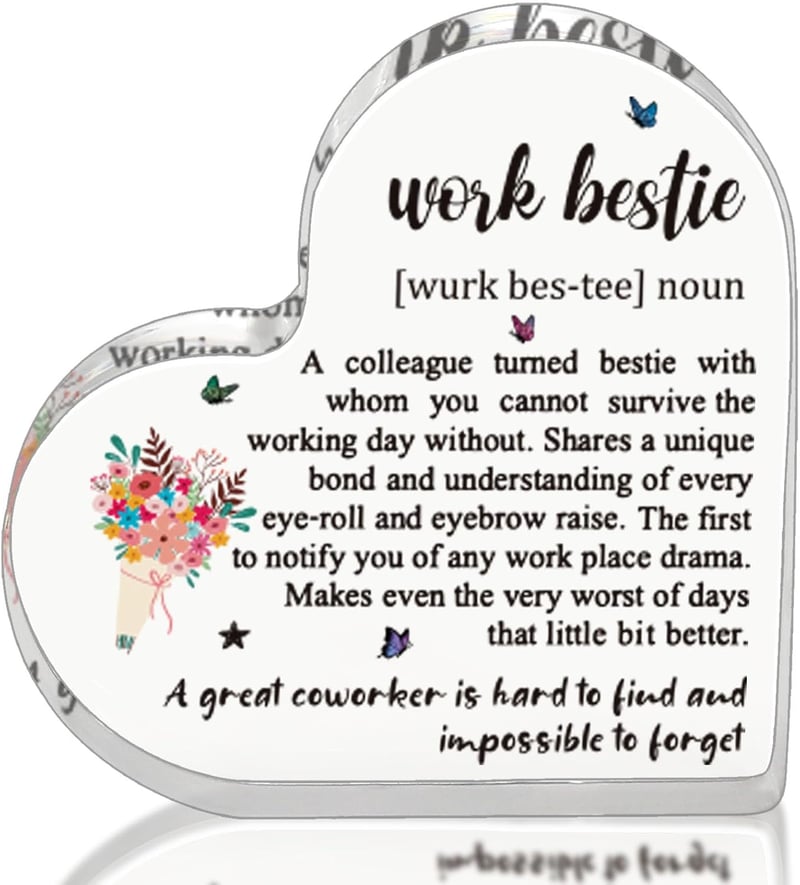 Work Bestie Birthday Gift - Funny Definition Sign for Women